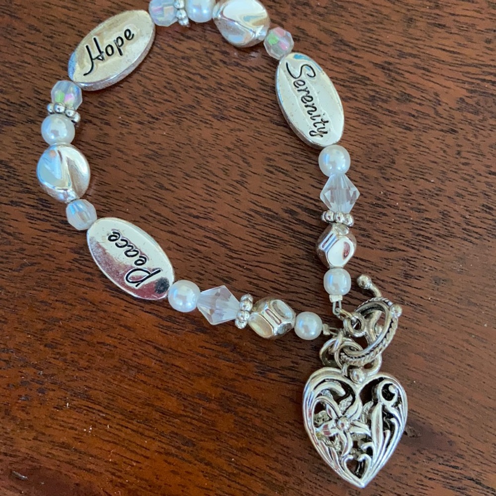 NEW Expressively Yours Heart Silver bracelet